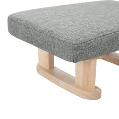 Small Linen Padded Stool Sofa Side Footstool Footrest Hallway Shoe Stool Living Room Bedroom Stool Seat