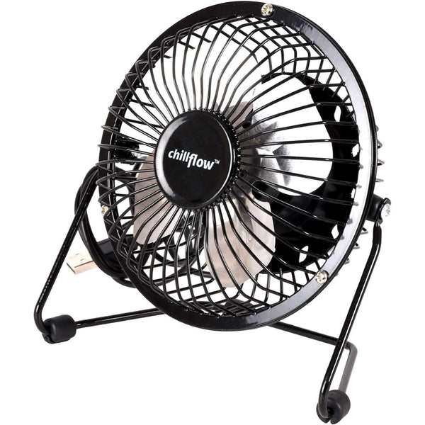 4 Inch USB Desk Table Shelf Fan Portable Personal Adjustable 360° Tilting Tilt Electric Air Cooling Home Office Fan
