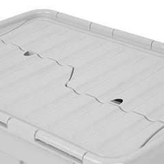 Wham 80 Litre Grey Croc Box & Lid - 2 Pack