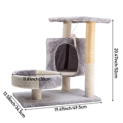 Cat Tree, Cat Nest, Rest and Entertainment Integrated, Cat Jumping Platform, Cat Scratching Board, Cat Scratching Pole, Pet Cat Supplies for Cats' Safety, Indoor Cats