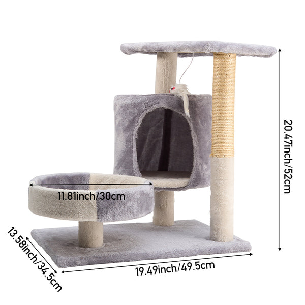 Cat Tree Cat Climbing Tower - Ultimate Indoor Playground for Your Feline Friend: Cat Tree! Cat Condo with Plush Perch/Jumping Platform Cat Activity Centre