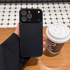 Phone Case: Premium Case for iPhone with Glass Large Window Design for iPhone 15 Pro And 17 Series Minimalist Protective Cover Stylis