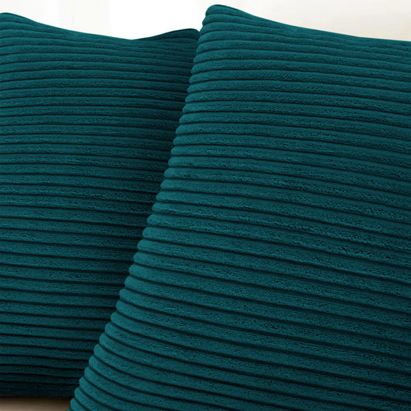 1pc Stripe Velvet Cushion Cover – Soft Luxury Cushion Case, Modern Textured Design, Machine Washable for Sofa & Bedroom Decor, Ideal Gift