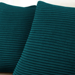 1pc Stripe Velvet Cushion Cover – Soft Luxury Cushion Case, Modern Textured Design, Machine Washable for Sofa & Bedroom Decor, Ideal Gift
