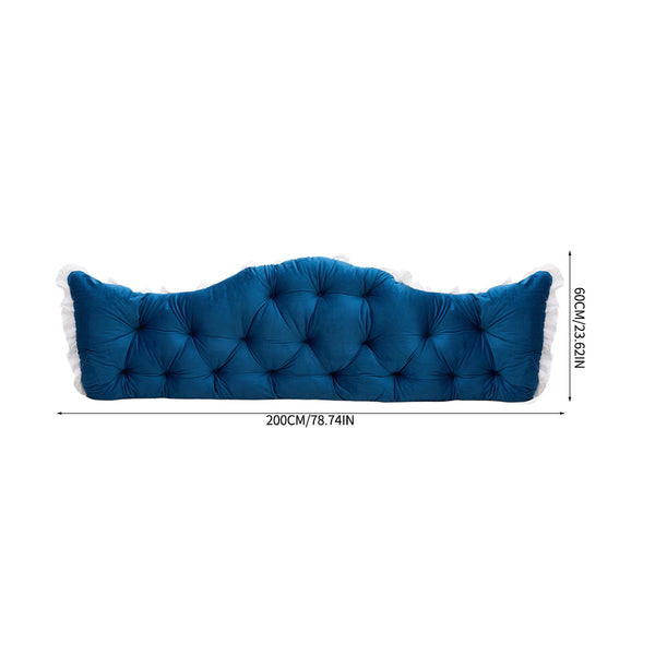 Large Ultra-Soft Comfortable Plush Backrest Pillow, Princess Style Reading Cushion, Neck and Back Support, Luxurious Fashionable Home Style Multifunctional Lace Ruffled Headboard Cushions, Suitable for Bedroom, Living Room, Dorm, Sofa Home Decor, Machine