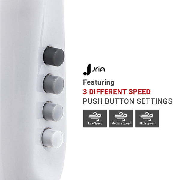JriA 16” Inch Oscillating Pedestal Air Cooling Electric Fan 90°Oscillation 3 Speed Control Adjustable Extendable Stand Hot Summer Air Cooling Electric Portable Stand Fan (16 Inch Without Remote, White)
