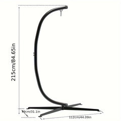 Hammock C Stand, Heavy Duty Metal Hammock C-Stand Only Hammock Stand for Hanging Chairs, Swings, Loungers, Indoors Outdoors