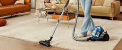 Midea EUREKA Whirlwind Cylinder Bagless Vacuum Cleaner - 700W Powerful Motor, 1.5L Dust Cup, 2-in-1 Dusting Brush, Automatic Cord Rewind, Compact & Lightweight, Perfect for Hardfloors, Carpets, Car, Under-Furniture Cleaning & Pet Hair Cleanup