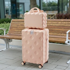 Luggage Set, 2 Piece Case Luggage, 20 Inch Suitcase Sets ABS+ PC Luggage, Travel Suitcase with Cup Holder, Hook, and Small Portable Hand Cabin Case