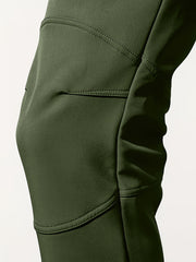 Men's -Lined Tactical Cargo Pants for Winter, New Multi-Functional Pockets, Softshell Stretch Warm Fabric, Windproof, Durable, Tear-Resistant, Suitable for Middle-Aged and Elderly, Outdoor Hiking, Travel, Snowy Weather, No Belt