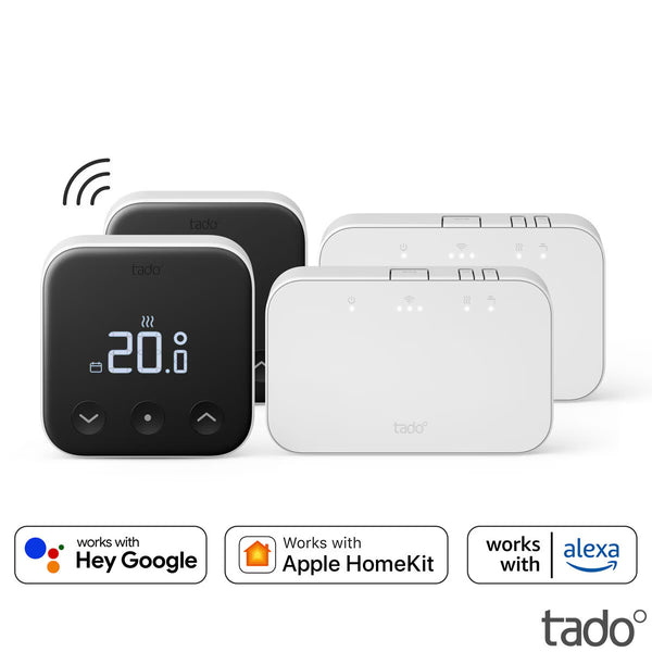 Tado° Wireless 2 Zone Kit (2 X Includes Wireless Thermostat X with Hot Water Control)