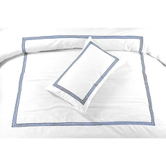 Embroided Baratta Stitch Duvet Cover Set with Matching Pillowcases - Ultra-soft Brushed Microfibre – Chic & Modern Design – Easy Care & Machine Washable