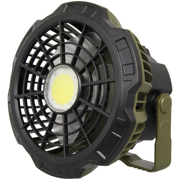NGT XL USB Rechargeable Fan with Light & Powerbank | 3-in-1 Bivvy Fan, Lantern & Portable Charger | Carp Fishing & Camping Essential
