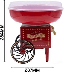 Marco Paul Candy Floss Machine 500W Retro Cart Style Cotton Candy Maker Machine for Kids & Adults Candy Floss Maker Kitchen Appliance for Birthday Party Cotton Candy Machine Christmas Gifts