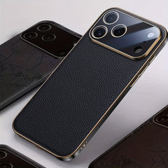 Phone Case - Light Luxury Business Phone Case for Iphone 17Promax Ultra Thin Anti Drop Mens Protective Cover