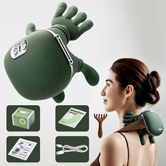 Multi-functional Shoulder And Neck Massager, Full-body Massage Device with Heating Function, Effectively And Relaxes Muscles, Massages Shoulders, Back And Legs, Comfortable Electric Acupoint Massager, USB Charging, Long Battery Life