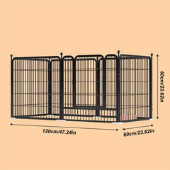 Portable Foldable Dog Gates Dog, Fence  and Medium- Sized Dog Household Fence - Multi- Functional Isolation for Pet Puppy Safety