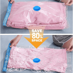 11pcs Vacuum Compression Storage Bags Set with Portable Hand Pump - Large + Medium + Small + Hand Pump - Suitable for Bedding, Clothes, Travel Essentials, Luggage Vacuum Seal Bags, Thickened Material, No Electricity Required