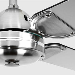 Magnum Brushed Chrome & Black 42 Inch Reversible Celling Fan With Remote Control