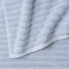 Welhome Bumpy Texture 100% Cotton Bath Towel in Blue, 76 X 147 Cm