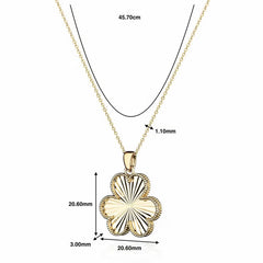 14Ct Yellow Gold Three Heart Diamond Cut Pendant