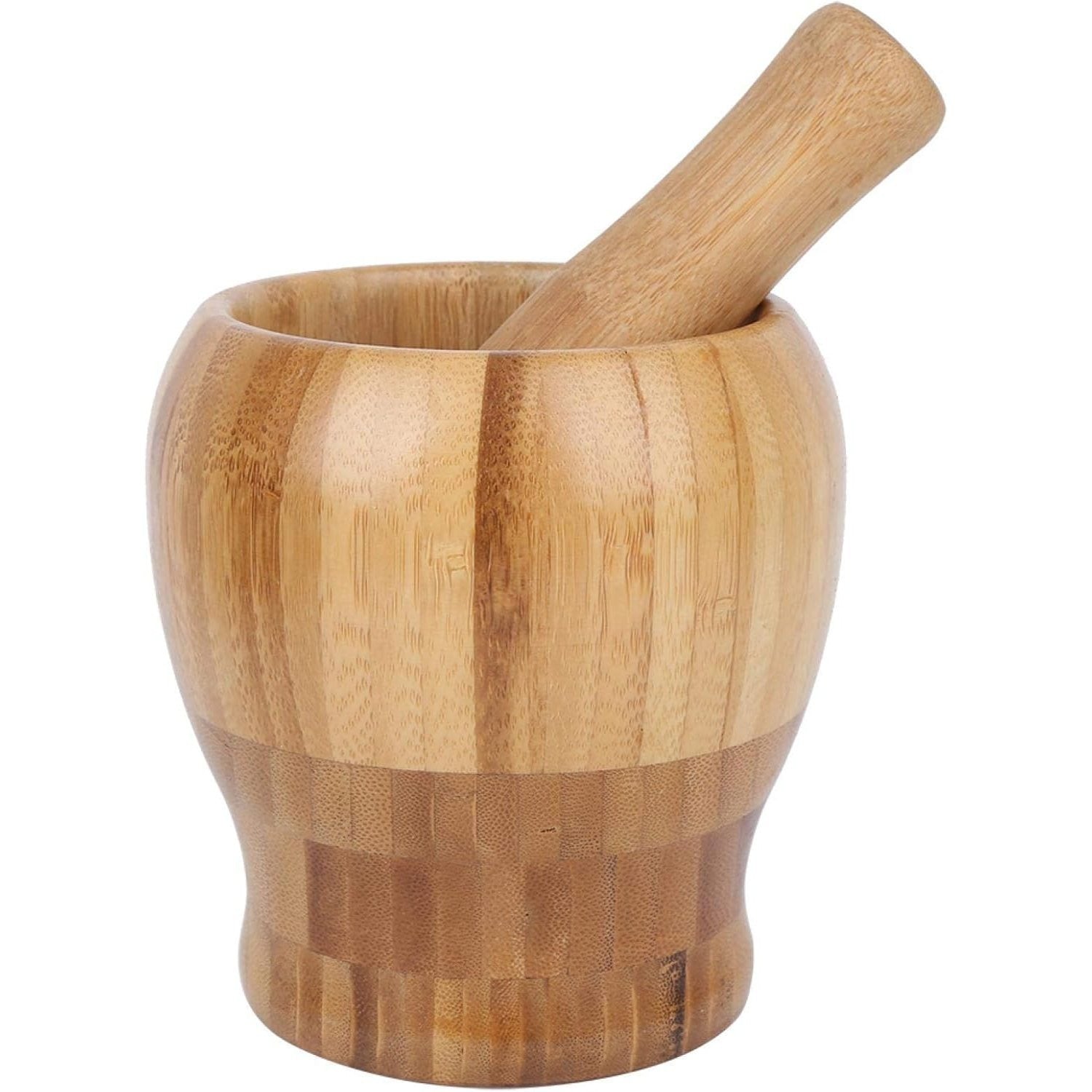 Kitchen Garlic Spice Wooden Mortar and Pestle, Healthy and Durable Kitchen Utensils, Multi-Functional for Home Chopping and Grinding