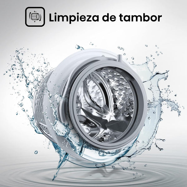 Hisense WDQA8014EVJM 60Cm Freestanding 8 KG Front Load Washer Dryer - 1400 RPM - Pure Steam - Purejet - Pause and Add - Inverter Motor - White