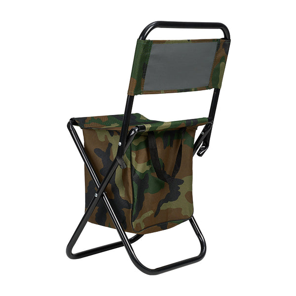 1PC Folding Chair with Storage, Foldable Fishing Seat Lightweight Chair, Portable Chair Home, Small/Large More Colors