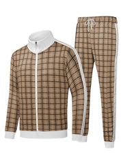Men's Casual Tracksuits Long Sleeve Jogging Suits Sweatsuit Sets Track Jackets and Pants 2pcs track suits for men set