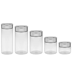 Tramontina Airtight Glass Container Set, 5 Piece
