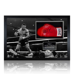 Mike Tyson Signed Framed Boxing Glove