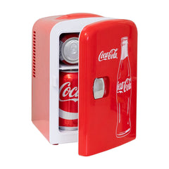 Coca Cola 4L Mini Fridge 6 Can Portable 12V Cooler / Warmer in Red