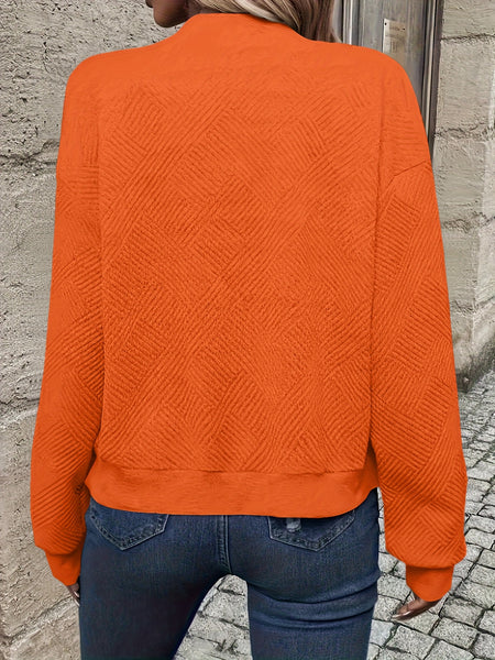 Solid Color Casual Zip-Up Cardigan Jacket