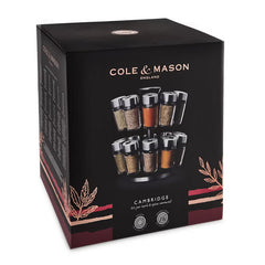 Cole & Mason 20 Jar Filled Spice Rack Carousel