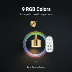 Modern Rechargeable LED Wall Sconce with Remote Control