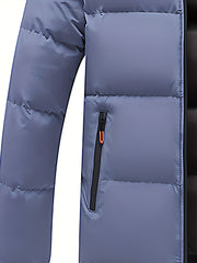 2026 New Men's Winter Warm Jacket | Stand Collar Windproof Thickened Winter Coat, Valentine's Day Gift, Versatile for Commuting and Casual Wear, Available in Blue/Beige/Black, Christmas Outdoor Warm New Men's Clothing for Camping,