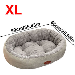 Pet Dog Bed Cat Beds Luxury Soft Washable Puppy Cushion Warm Pet Basket-S M L XL