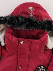Men's winter lined hooded jacket - a warm and thick outdoor jacket suitable for hiking, hiking, and casual wear