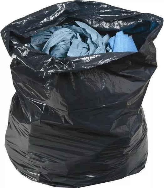 EXTRA STRONG HEAVY DUTY BLACK BIN LINERS RUBBISH BAGS WASTE REFUSE GARBAGE SACKS