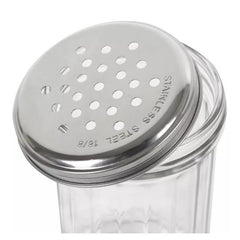 Apollo Glass Flour Shaker with Stainless Steel Screw Top - 15 x 8cm