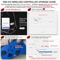 FOIRCEADAL 2 Pack Wird Controller for Pc/Xbox-One/X/S [Need Windows Upgrade Built Adaptive Gaming Turbo/Vibration/Gyro/Wake-Up Function 3.5 Mm Audio