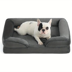 Orthopedic Extra for Large Dog Bed (XXL) - Thick Cushioned Dog Sofa Bed with Non-Slip Base, Heavy-Duty Pet Mattress for Large Dogs, Easy Assembly, Ideal for Indoor/Outdoor Use - Compatible with Small, Medium, And for Large Breeds