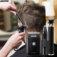 WEEME 4pcs 3pcs 2pcs 1pc Black Golden Hair Clippers For Men Professional, Beard Trimmer Kit, Cordless Clippers And Trimmers Set, Electric Razor Shavers And Nose Trimmer, Mens Grooming Kit For Barber, Valentines Day Christmas Gifts For Him