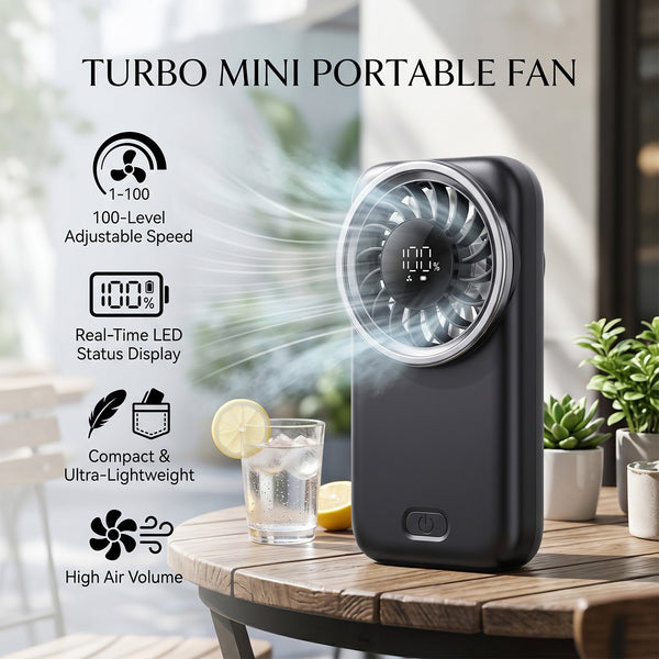 Mini Handheld Fan, 50% Smaller Portable Pocket Cooling Fan, 3-in-1 Stand Handheld Lanyard USB Fan, Summer Cooling Essential for Travel