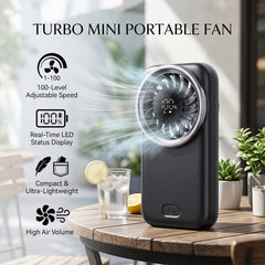 Mini Handheld Fan, 50% Smaller Portable Pocket Cooling Fan, 3-in-1 Stand Handheld Lanyard USB Fan, Summer Cooling Essential for Travel