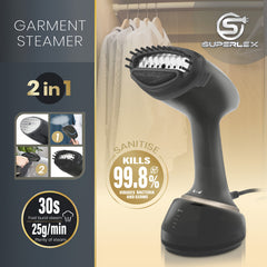 Handheld Steam Clothes Steamer - 1700W Handheld Garment Steamer For Clothes | Fast Heat-Up, Powerful Wrinkle Remover, Portable & Lightweight For Home And Travel, Safe For All Fabrics