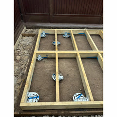 Gorilla Base Pro E Installation for Shire Rydal 44Mm Log Cabin 17 X 10Ft (5.1 X 3M)