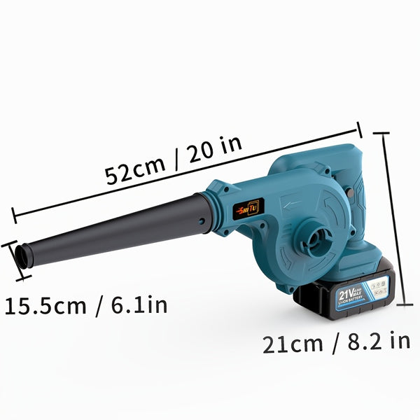 Cordless Blade Blower, Powerful Electric Blower, with Battery And Charger, Portable Brushless Design, Suitable for Lawn, Yard, Road And Car Cleaning, Portable Blade Blower