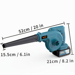 Cordless Blade Blower, Powerful Electric Blower, with Battery And Charger, Portable Brushless Design, Suitable for Lawn, Yard, Road And Car Cleaning, Portable Blade Blower