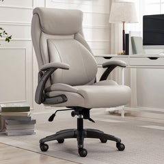 La-Z-Boy Air Lumbar Manager'S Office Chair with Flip up Arms, Beige